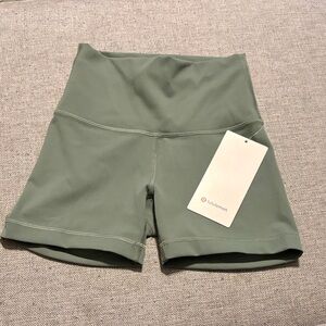 lululemon athletica Wunder Train HR Short 4” Sage Green